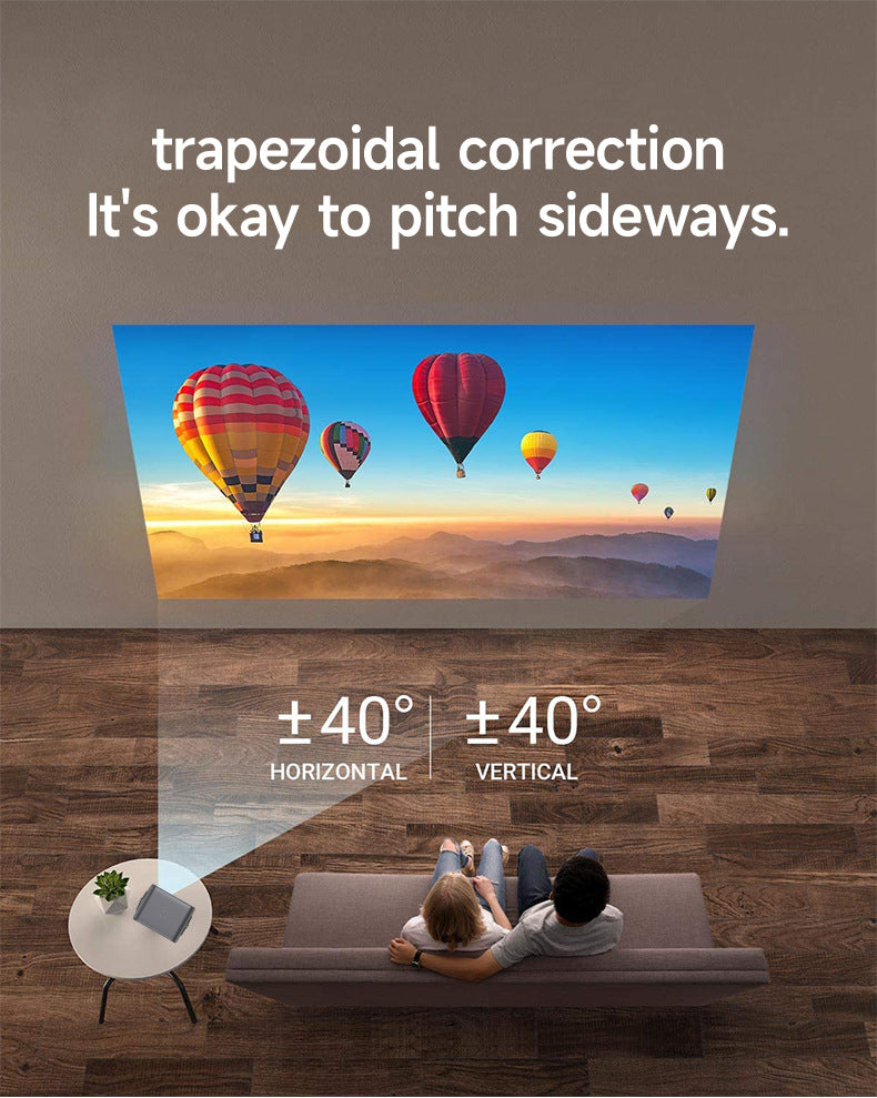 Home 4K HD Electric Focus Projector