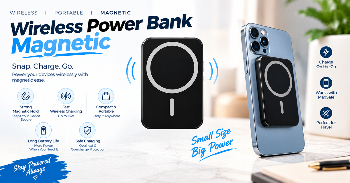 Wireless Power Bank Magnetic: Capacity, Charging Speed, and Compatibility Guide