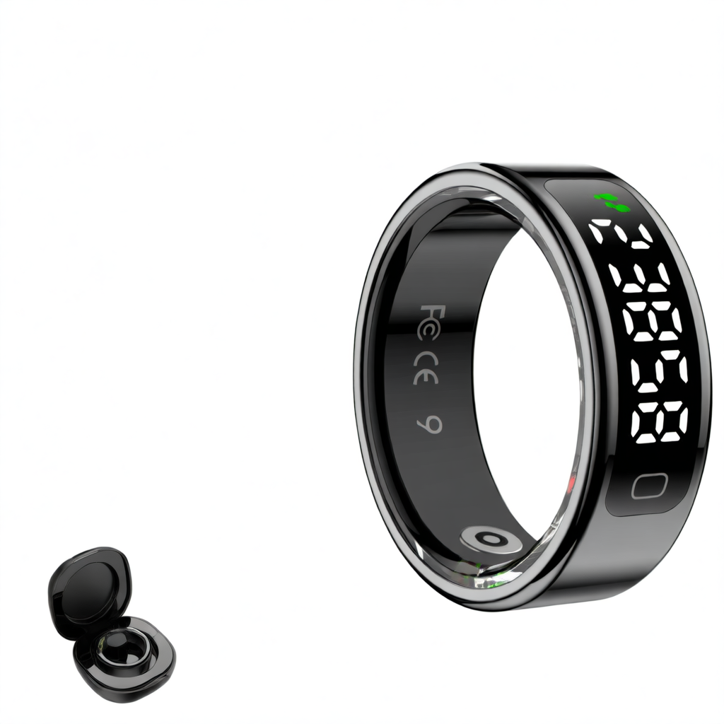 Smart Ring Health Monitor with Bluetooth Connectivity