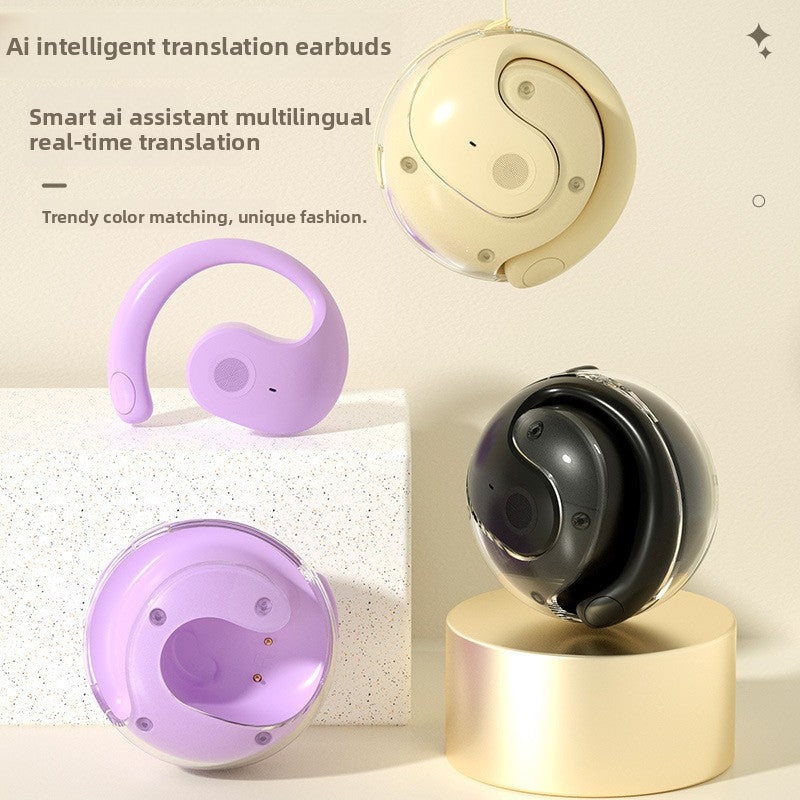 AI intelligent translation Bluetooth headphones