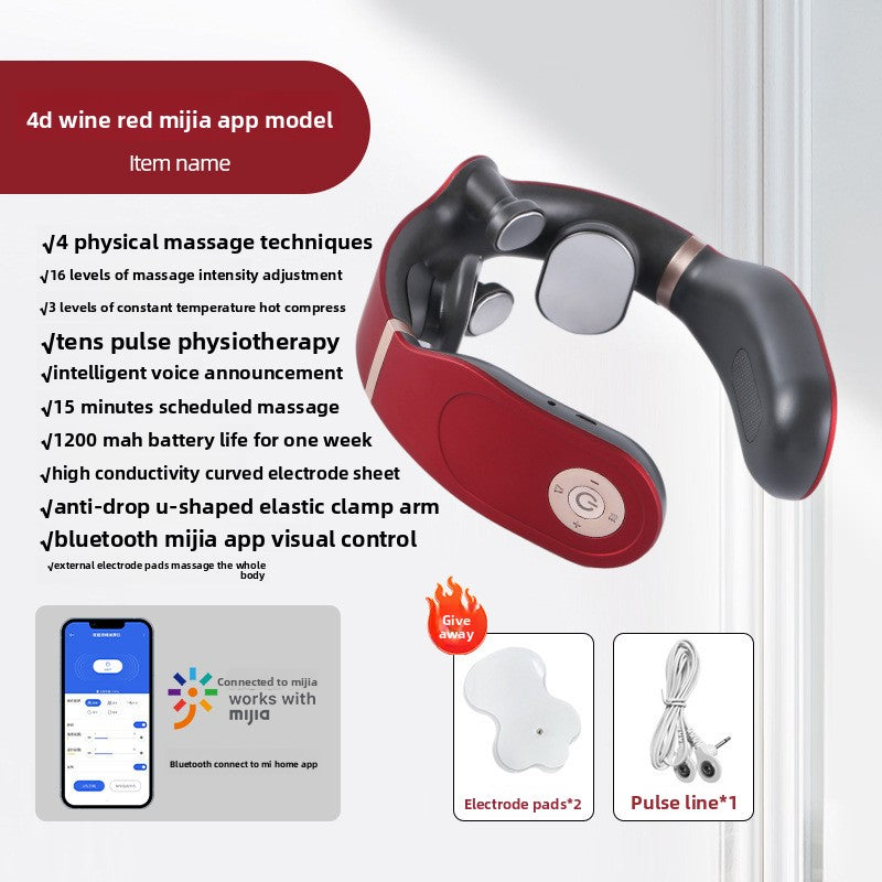 Smart Neck Massager with Heat Therapy