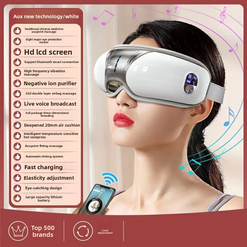 Smart Eye Massager with Steam and Bluetooth