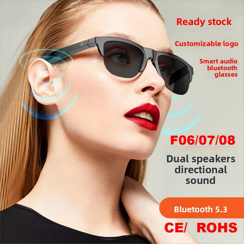 F06 Smart Glasses Bluetooth Glasses Air Conduction Headset