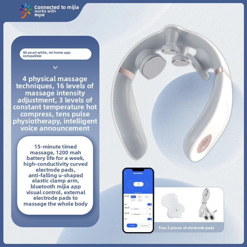 Smart Neck Massager with Heat Therapy