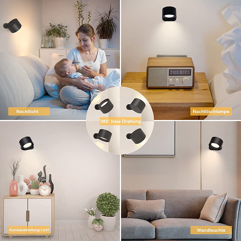 USB charging wall lamp