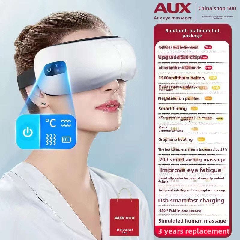 Smart Eye Massager with Steam and Bluetooth