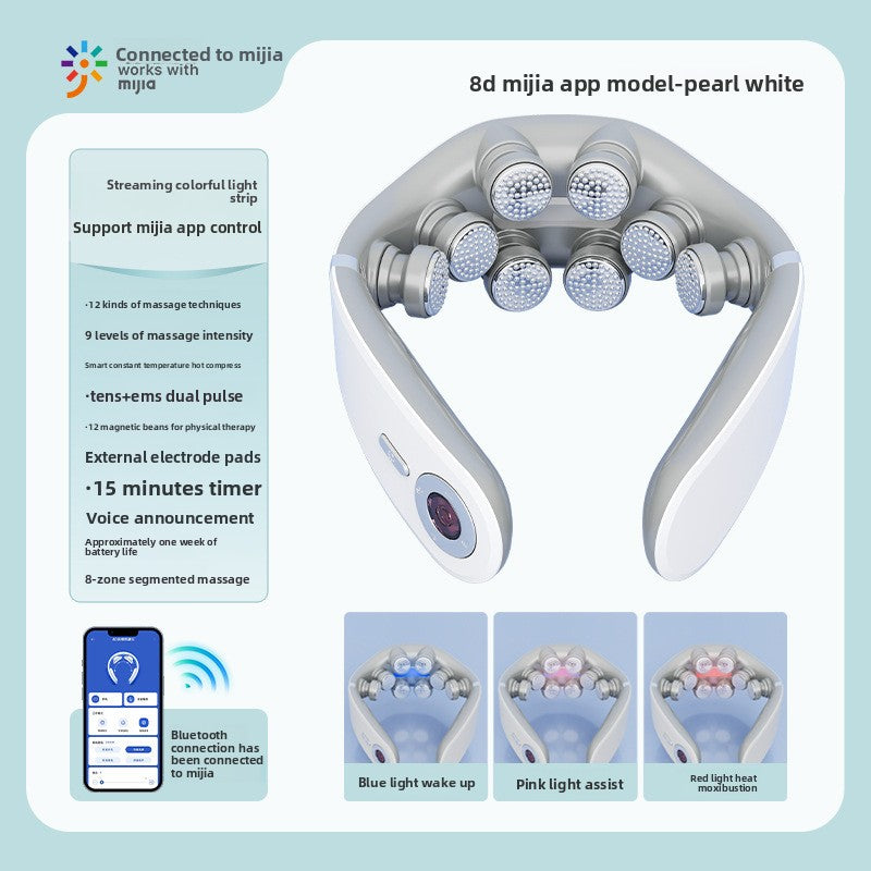 Smart Neck Massager with Heat Therapy