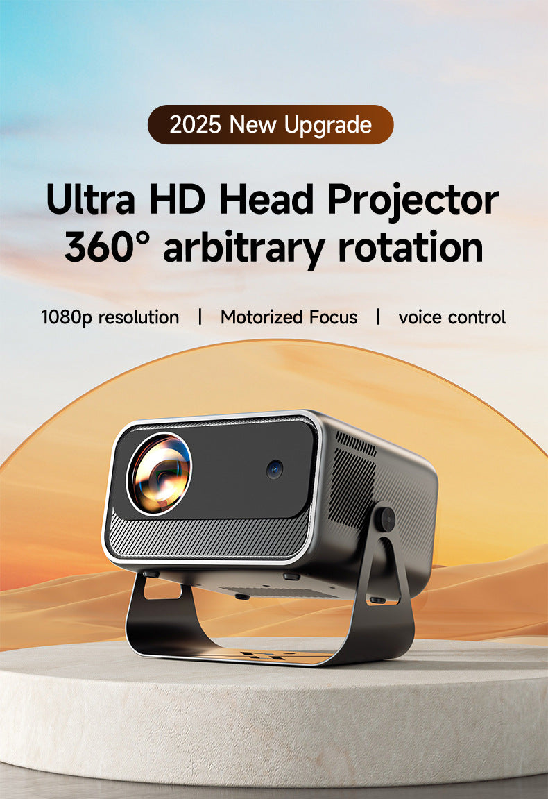 Home 4K HD Electric Focus Projector