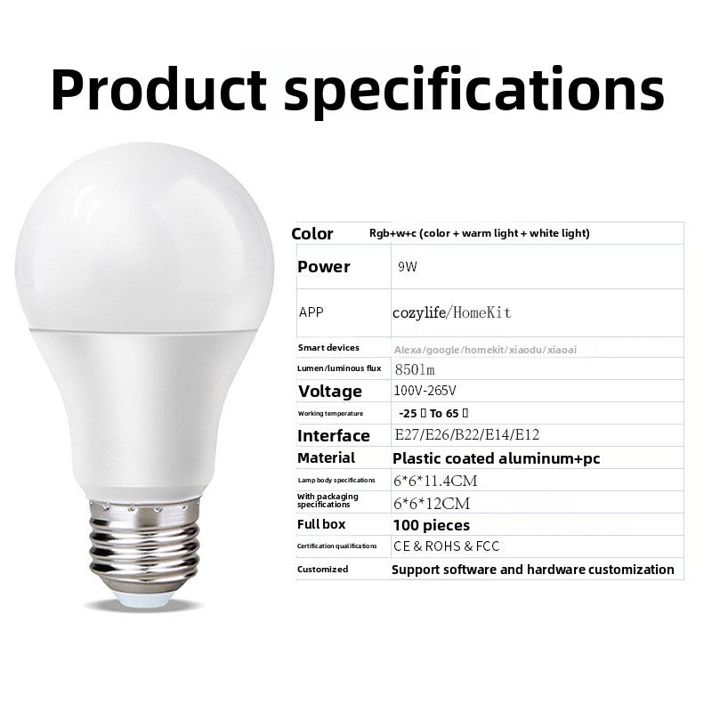 WiFi Smart Bulb with Voice Control