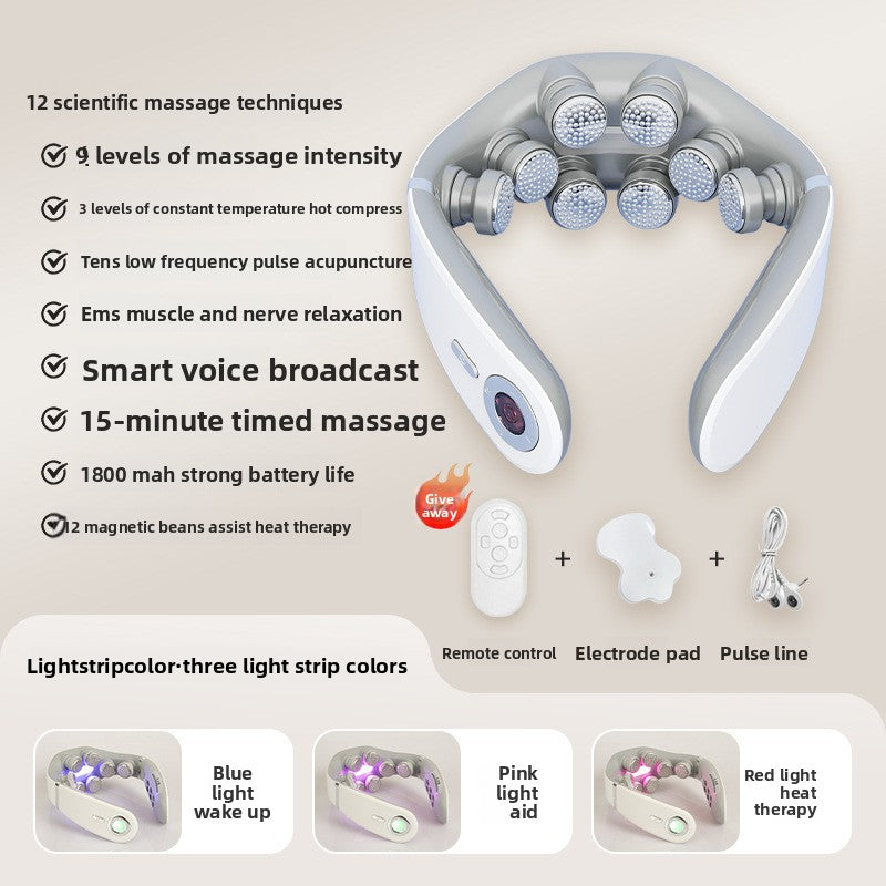 Smart Neck Massager with Heat Therapy