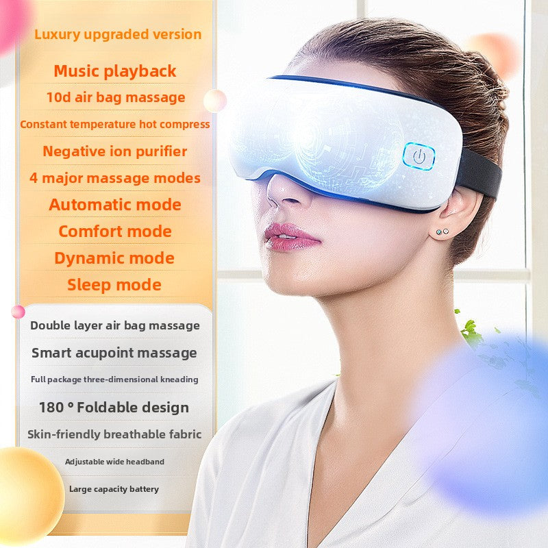 Smart Eye Massager with Steam and Bluetooth