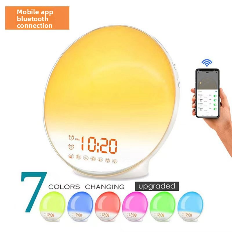 Smart Wake-Up Light Alarm Clock with Sunrise Simulation