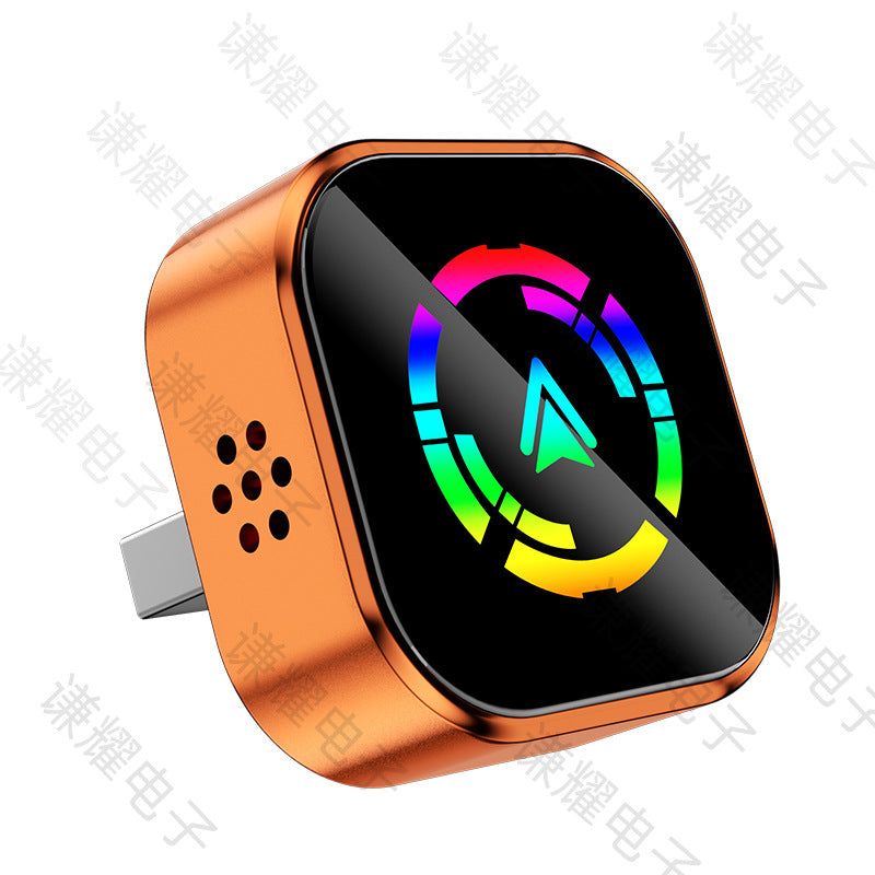 2-in-1 Wireless Carplay Adapter, Horizontal Plug-In Smart Car Interconnection Box, Android Autocarplay Box