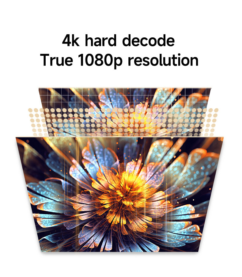 Home 4K HD Electric Focus Projector