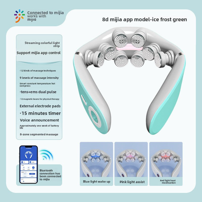 Smart Neck Massager with Heat Therapy