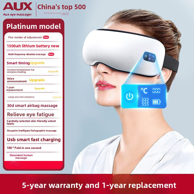 Smart Eye Massager with Steam and Bluetooth