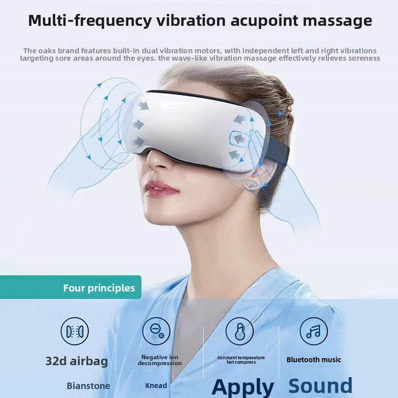 Smart Eye Massager with Steam and Bluetooth