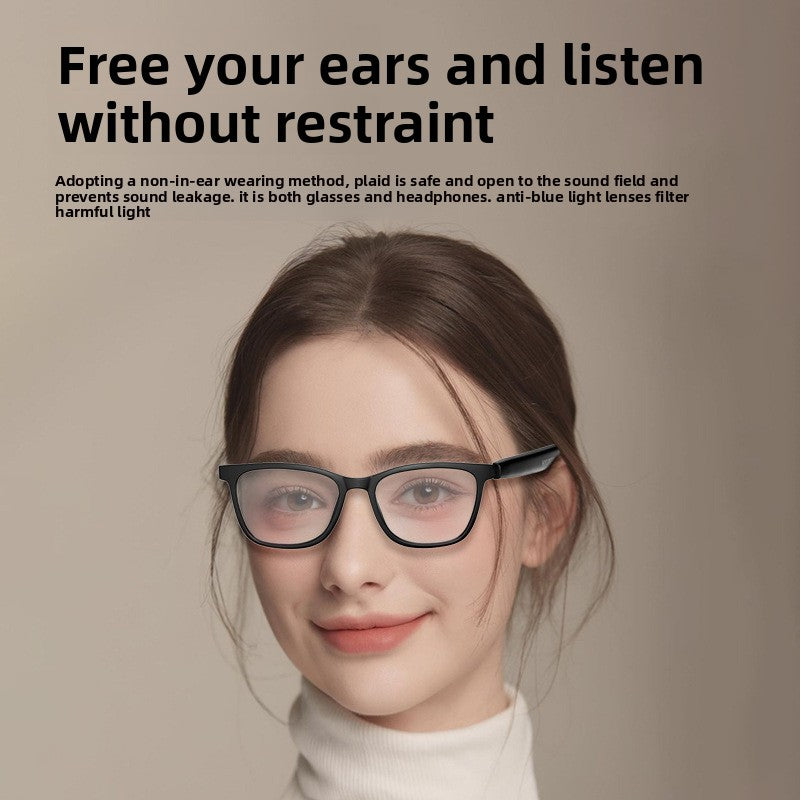 AI Bluetooth Glasses with Translation and Music Features