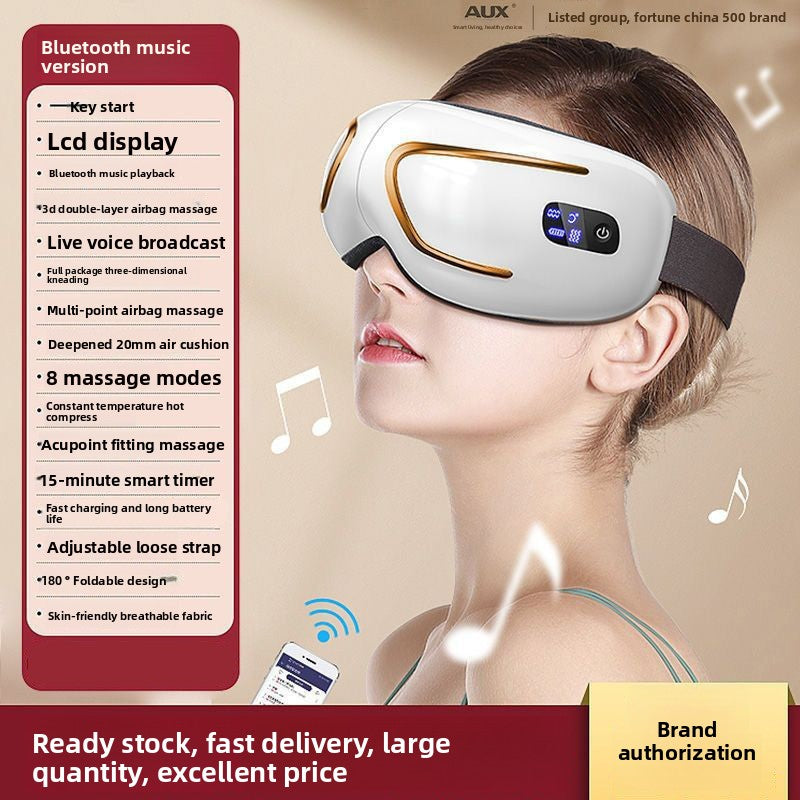 Smart Eye Massager with Steam and Bluetooth