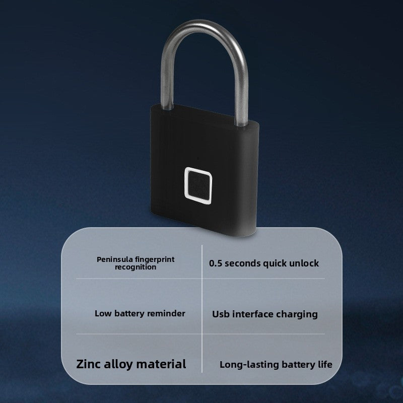 Smart Fingerprint Padlock Waterproof Electronic Lock