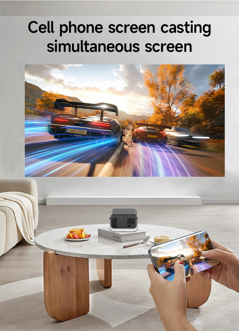 Home 4K HD Electric Focus Projector