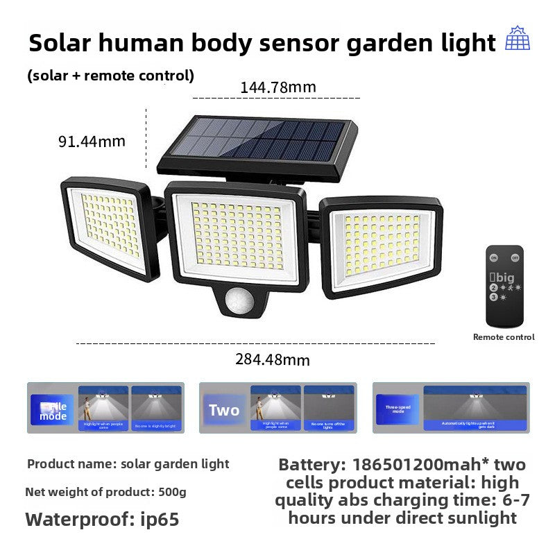 Smart Solar Outdoor Garden Light with Motion Sensor