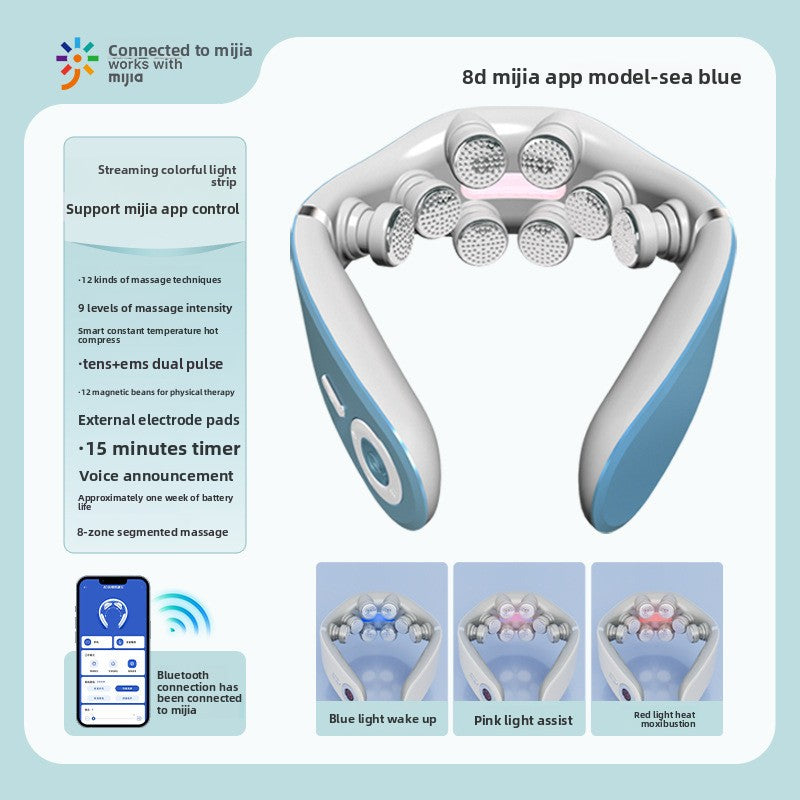 Smart Neck Massager with Heat Therapy